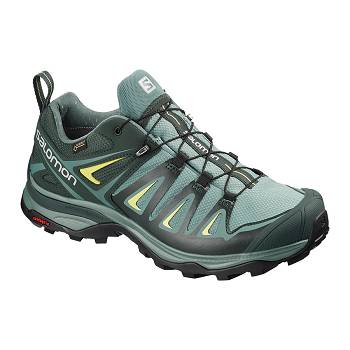 Salomon Női X ULTRA 3 WIDE GTX W Túracipő Türkiz